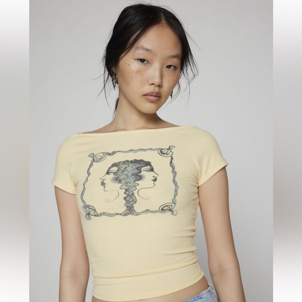 Kimich blue two faces baby tee